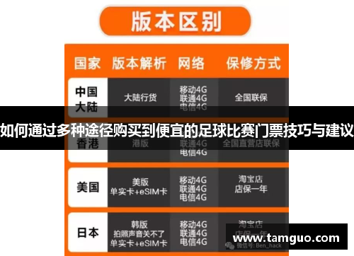 如何通过多种途径购买到便宜的足球比赛门票技巧与建议